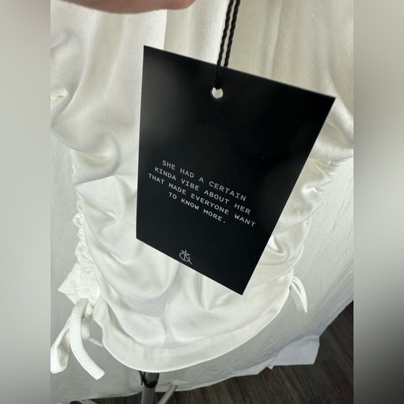 4th & Reckless Cream Lindsay Ruched Tank Size XS (6) NWT - Picture 8 of 12